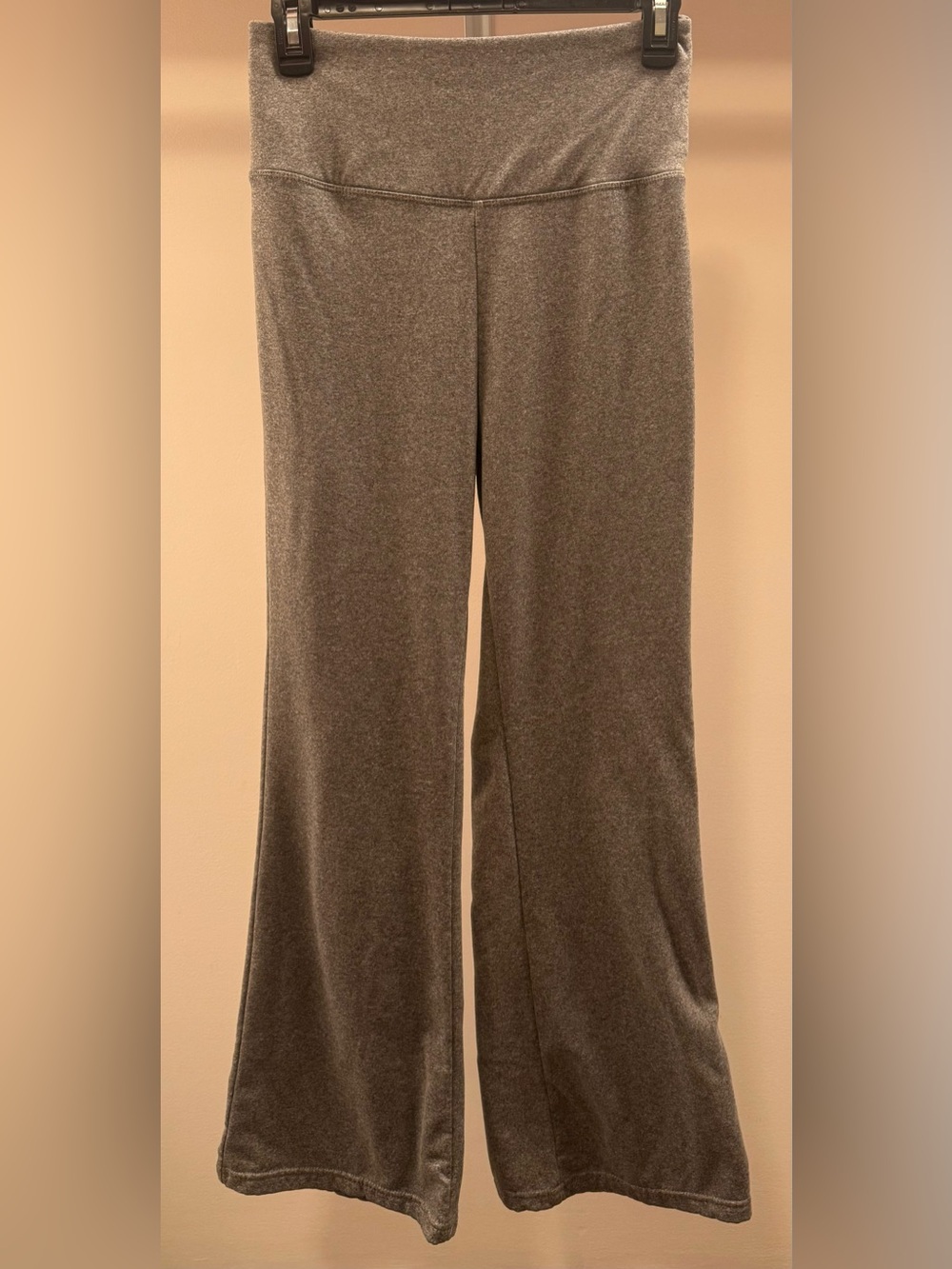 Splash Gray Wide-Leg Yoga Pants